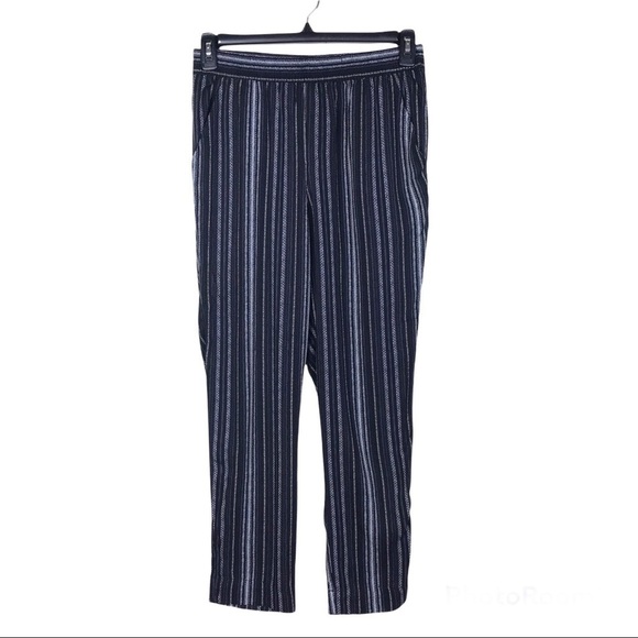 Jessica Simpson Black White Striped Bohemian Cadie Pull On Pants 
Size S - Picture 1 of 8